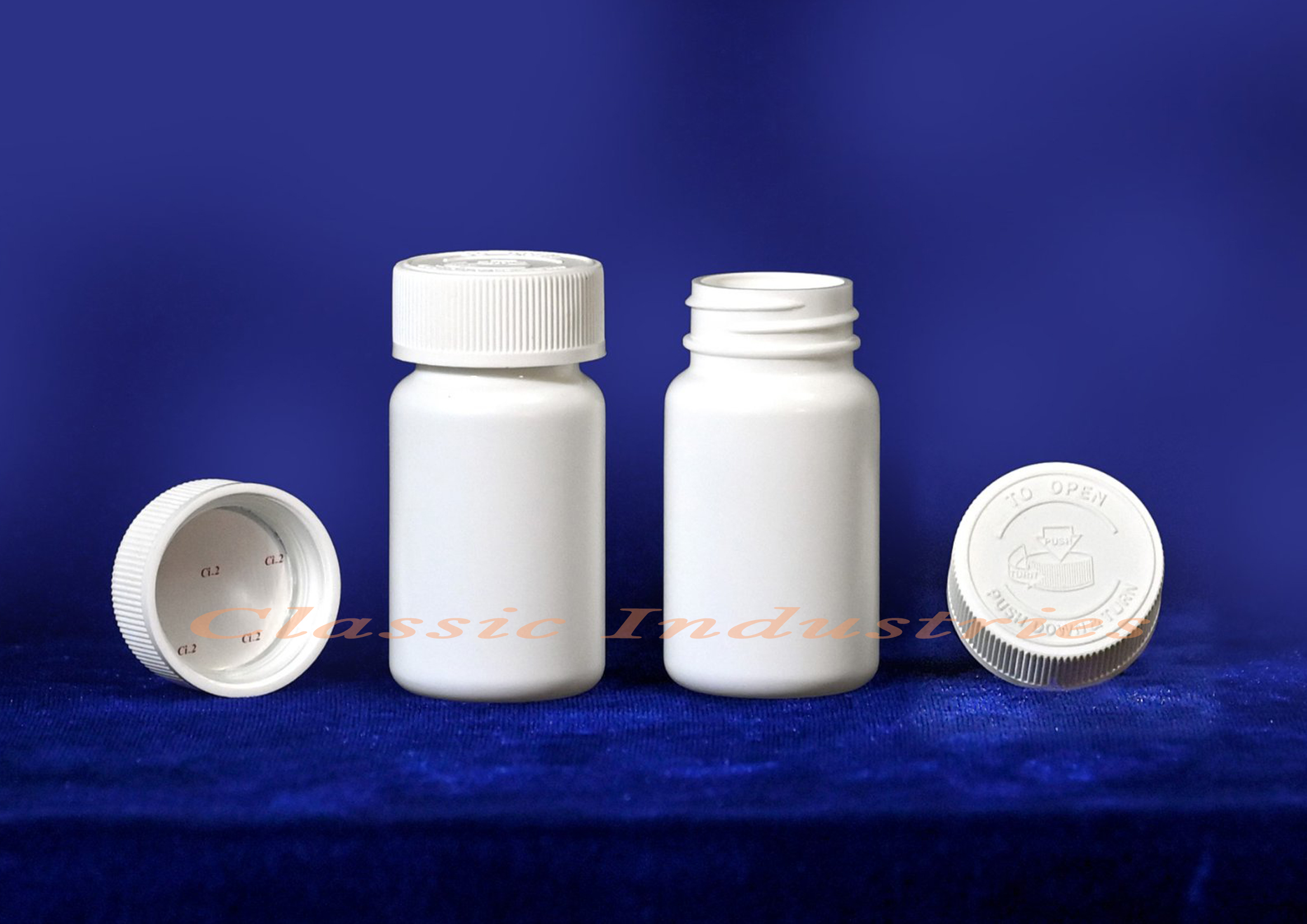 TABLET CONTAINER 60CC/33MM 12.0 GM WITH CRC CAP